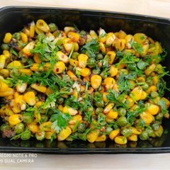 A picture of Corn Matar Chaat.