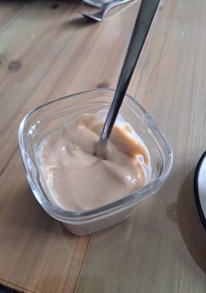 Une photo de Crème dessert au Kinder