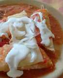 Enchiladas suizas rojas. ॐ
