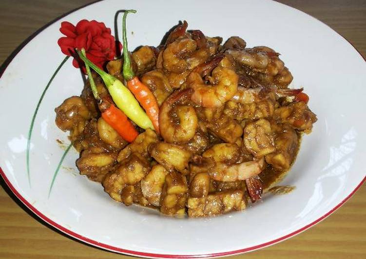 Sambel Goreng Tempe+Udang