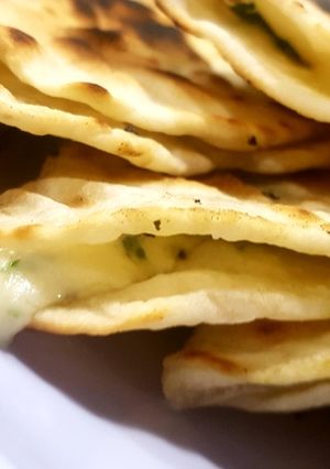 Una foto de Rapiditas caseras de kale y queso - Sin sal
