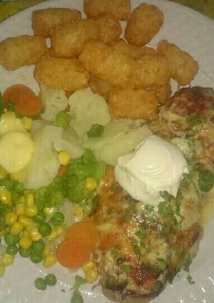 A picture of Chicken mexican parmy.