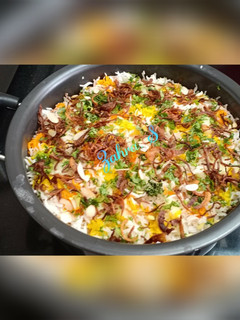 A picture of Chicken Biryani.