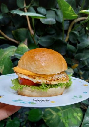 Foto resep Egg Burger (Burger Bun Autolisis)