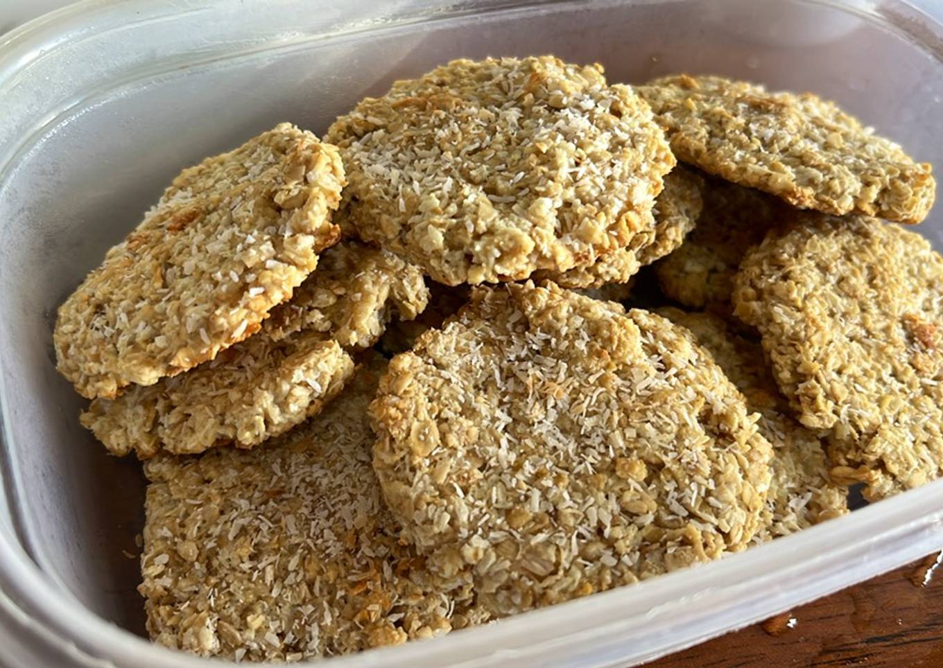 Galletas de avena y coco saludables