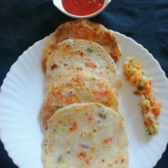 Rice flour chilla A picture of Rice flour chilla.