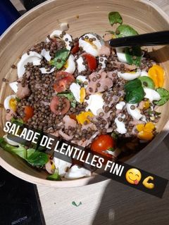 Une photo de Salade lentilles