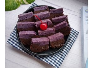 Foto resep Brownies Kukus Taro