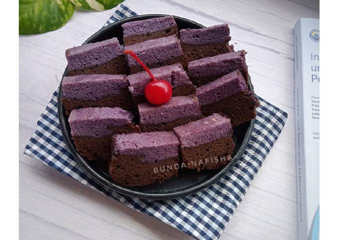 Resep Brownies Kukus Taro oleh Bunda Nafisha - Cookpad