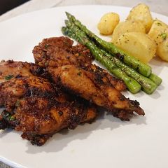 A picture of Grilled Boneless Chicken Thighs.