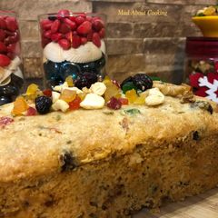 A picture of Sooji Atta Fruit Cake (Whole Wheat Rava Fruit Cake) – Christmas Special.