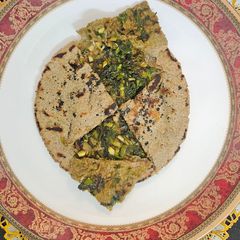 A picture of Stuffed bajra rotla by Shobha Rathod(bajra flour).