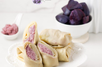 Anti Ribet, Buat Dadar gulung vla ubi ungu Enak Terbaru