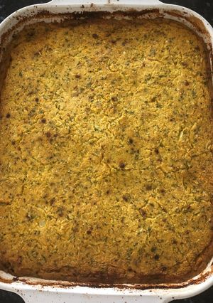 A picture of Shepherd pie keto style.