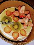 Gelatinas cristal con queso crema