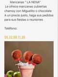 Deliciosas manzanas cubiertas de chamoy y miguelito
