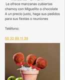 Deliciosas manzanas cubiertas de chamoy y miguelito