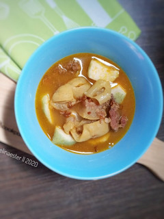 Foto resep Lontong Kikil Surabaya