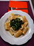 Mezzi Paccheri Cacio e Pepe with Broccoli Rabe