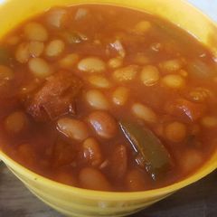 A picture of Daz's BBQ BAKED BEANS.