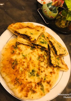 A picture of Whosayna’s Tawa Keema Naan.