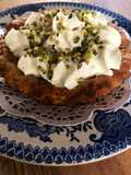 Crostatine di pandoro con zabaione e Panna