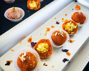 Fresh, Make Recipe Carrot laddu Delicious and Healthy