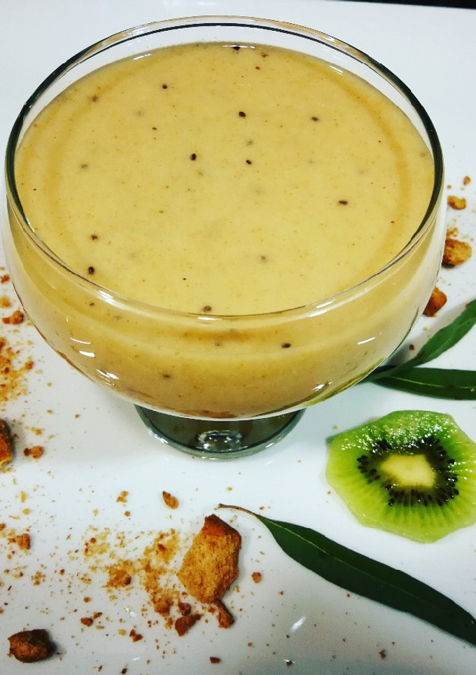 Una foto de Batido laxante con fibra integral