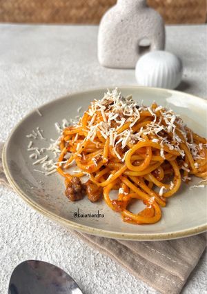 Foto resep Spaghetti with Mushroom Sauce