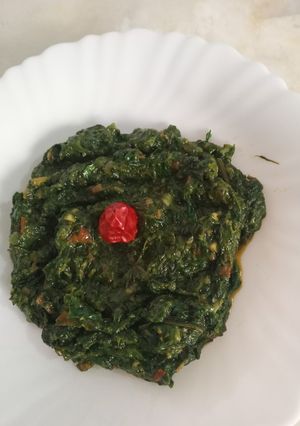 A picture of میتھی پالک سویا بھجیا.