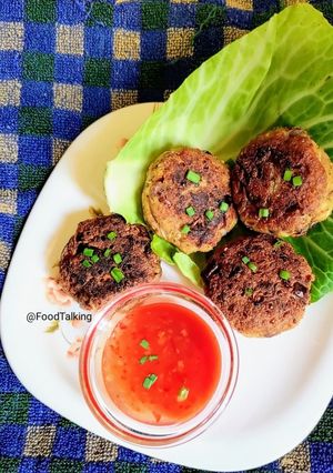 A picture of Eggplants Patties (veg).