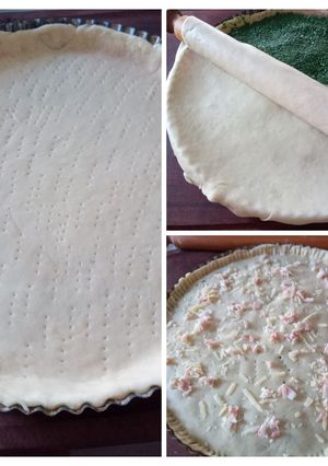 Una foto de Masa para tarta salada, con kéfir, dos discos. 🇮🇹 Masa di crostata salata, con il kéfir latte