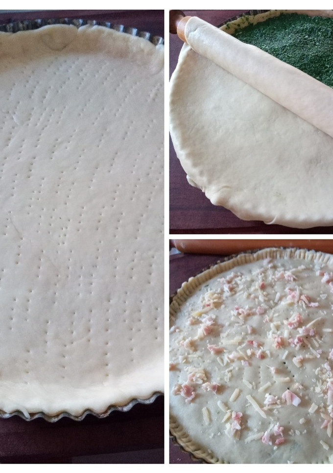 Una foto de Masa para tarta salada, con kefir, dos discos. 🇮🇹  Massa di crostata salata, con il kefir latte
