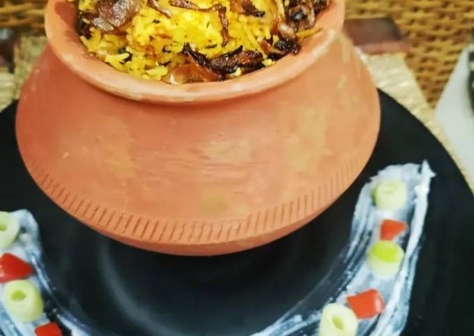 Handi Biryani, Cooking Handi for Hyderabadi Dum Biryani Heavy