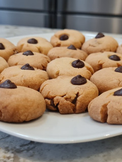 Una foto de Galletas de mantequilla con pepitas de chocolate