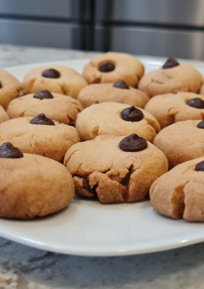 Una foto de Galletas de mantequilla con pepitas de chocolate