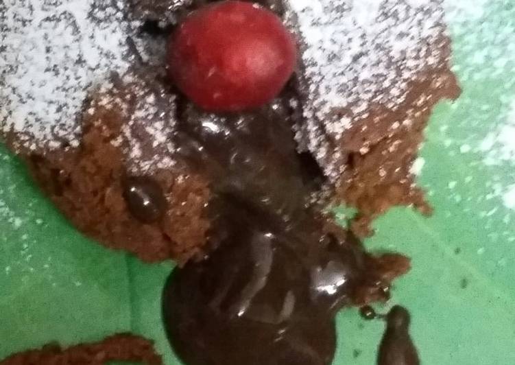 Recipe: Delicious Oats choco lava cake