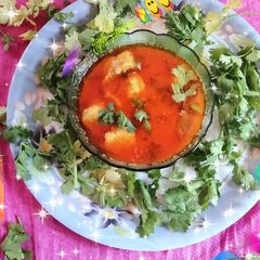 Tomato Besan gatte ki sabzi A picture of Tomato Besan gatte ki sabzi.