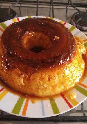 Una foto de Flan casero