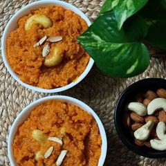 A picture of Gajar ka halwa (Carrot Halwa).