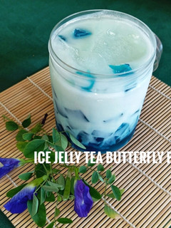 Foto resep Ice Jelly Tea Butterfly Pea (Es Jelly Teh Bunga Telang)