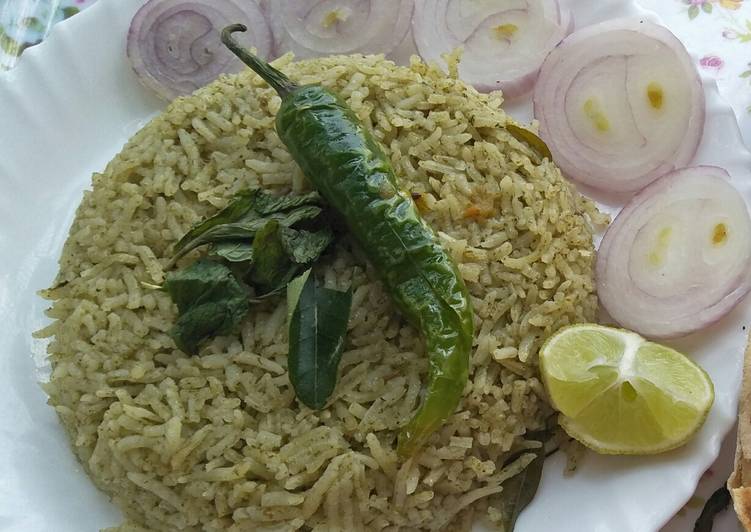 Simple Way to Make Favorite #gharelu pudina rice