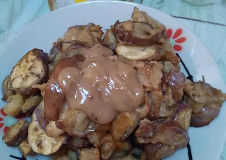 Terong goreng saus wijen sangrai