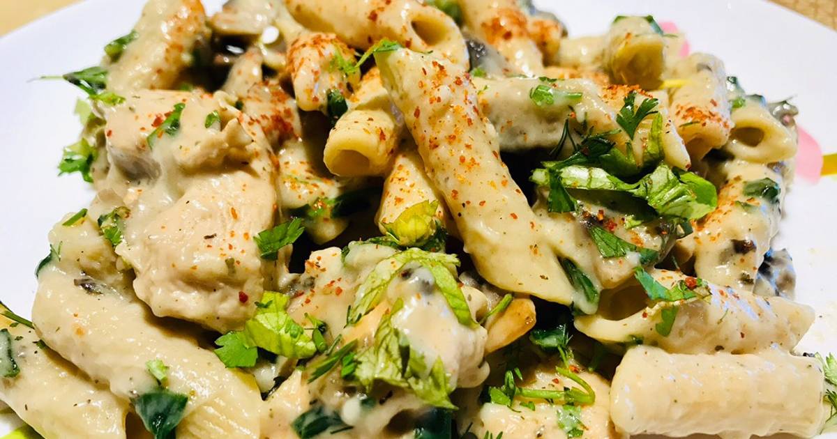 Паста с мясом и сметаной. Паста с мясом и сметаной