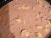 A picture of slow cooker tortellini soup