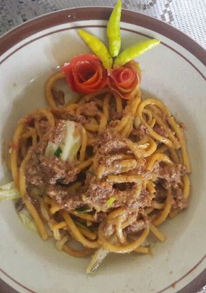 Foto resep Mie gomak Bumbu Kacang
