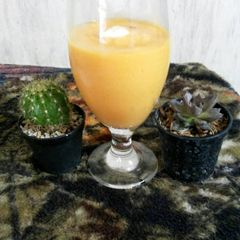 4 Ingredients Honey Mango Yogurt Smoothies A picture of 4 Ingredients Honey Mango Yogurt Smoothies.