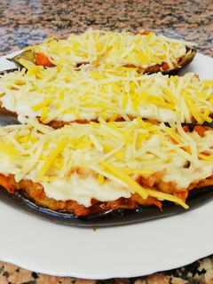 Una foto de Berenjenas rellenas