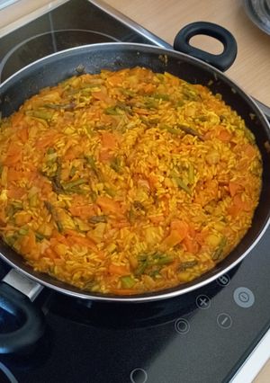 Una foto de Arroz con verduras