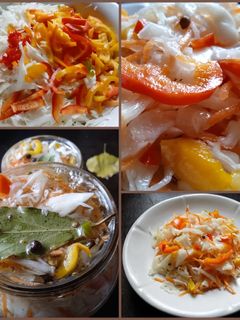 Фото Капуста маринованная с морковью и болгарским перцем.